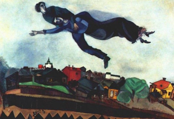 chagall over the village 1915. , 