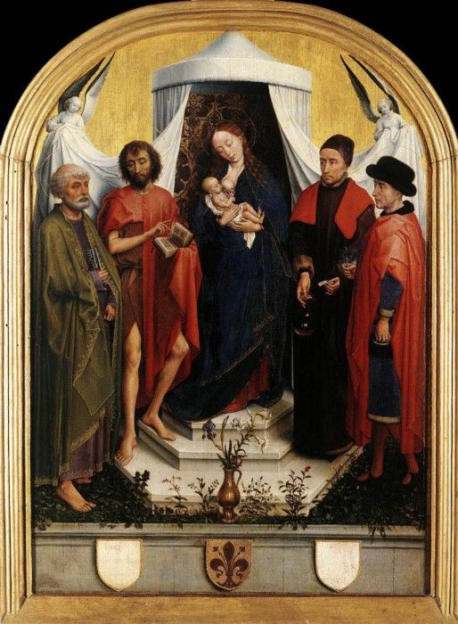 Weyden Virgin with the Child and Four Saints. ,   