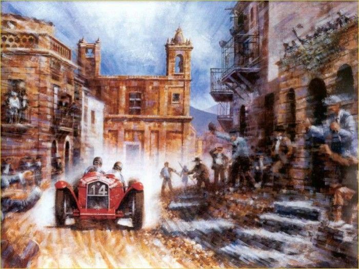 Cmaferr 006 1906 the first held in the targa florio. ,  