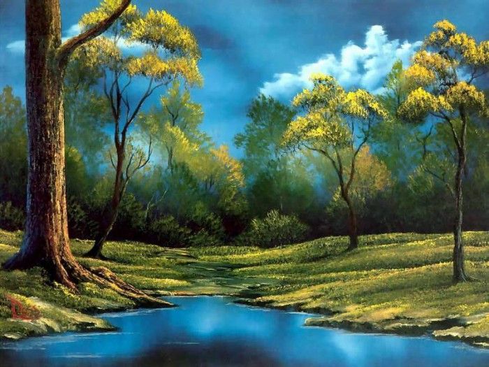bob ross csg015 twilight meadow. , 