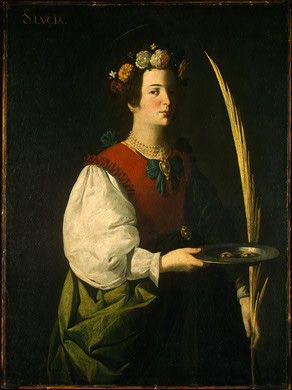 Zurbaran Saint Lucy, c. 1625-1630, NG Washington. ,  