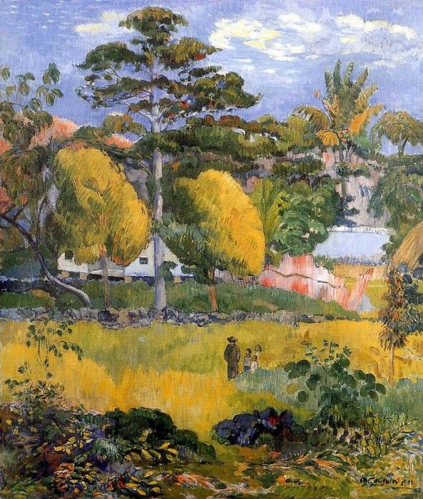 Gauguin Paul Family stroll Sun . , 