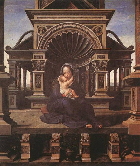 GOSSAERT Jan Virgin of Louvain.   