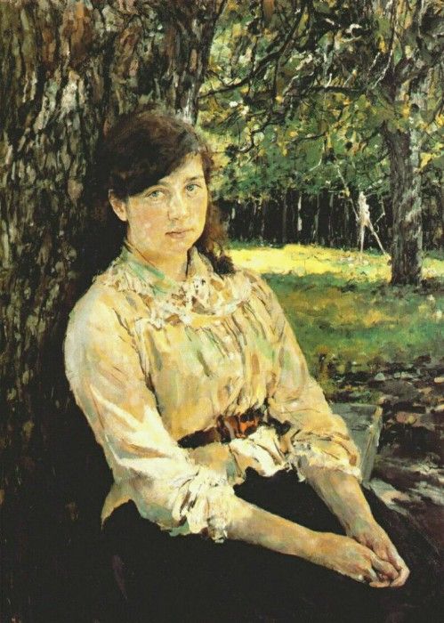 serov girl in sunlight 1888. , 