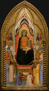 Daddi Madonna and Child with Saints and Angels, 1330s, 50.2x. , 