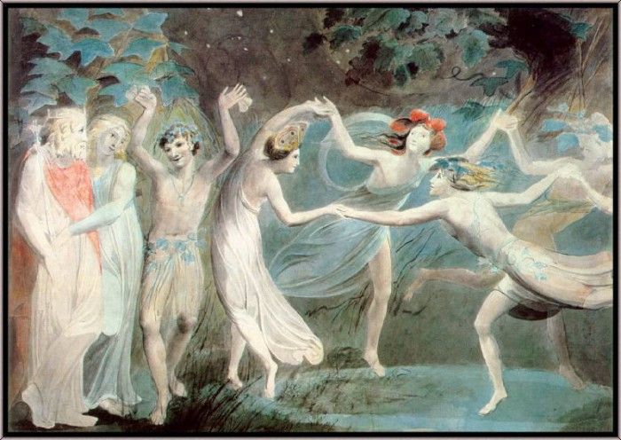 Blake Oberon-Titania-Puck-w-Fairies-Dancing-sj. , Oberon