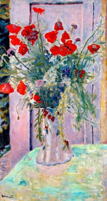 bonnard red poppies 1926.  