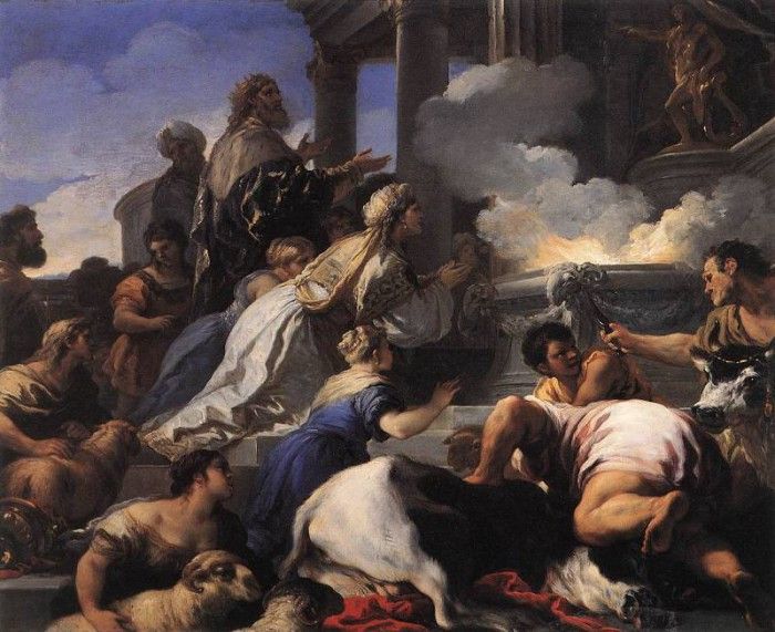 GIORDANO Luca Psyches Parents Offering Sacrifice To Apollo. , 
