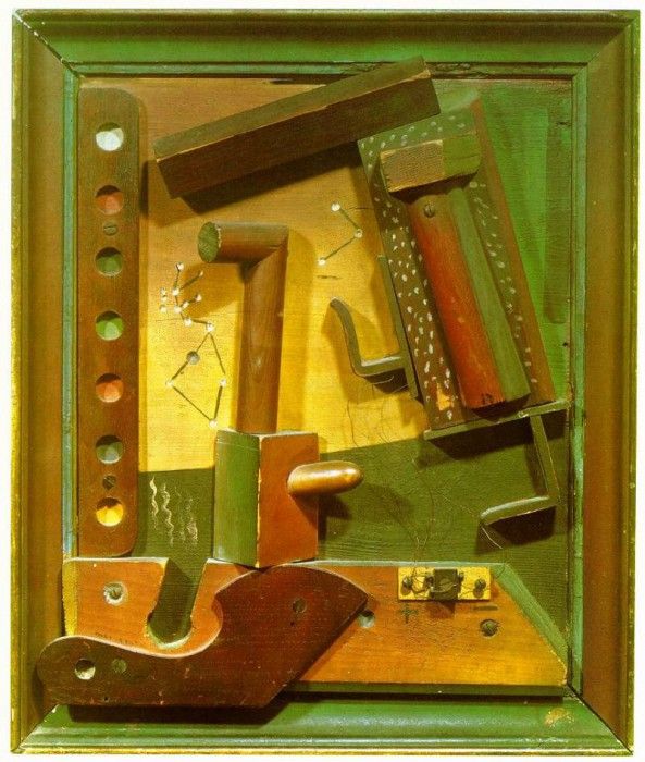 Ernst Fruit of a Long Experience, 1919, Painted wood relief,. �����, ����