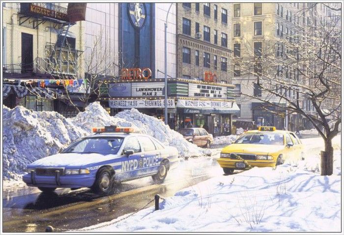 ConeDavis-Cinemas-Metro with Police Car-Weawwsa. , 