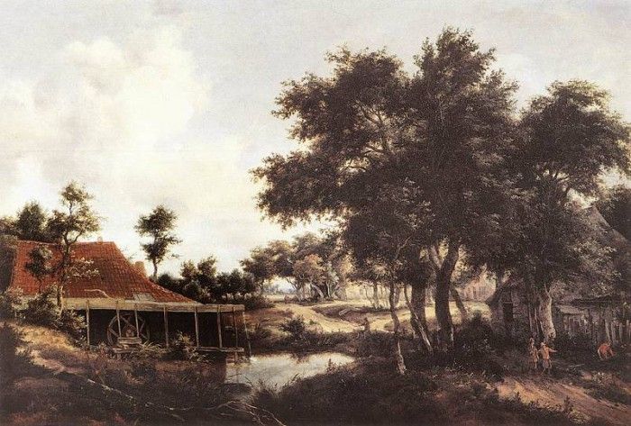 Hobbema Meyndert The Water Mill 1663 8. , Meindert