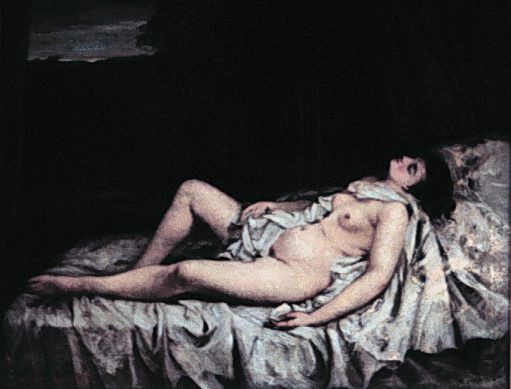 Courbet Reclining nude. , 