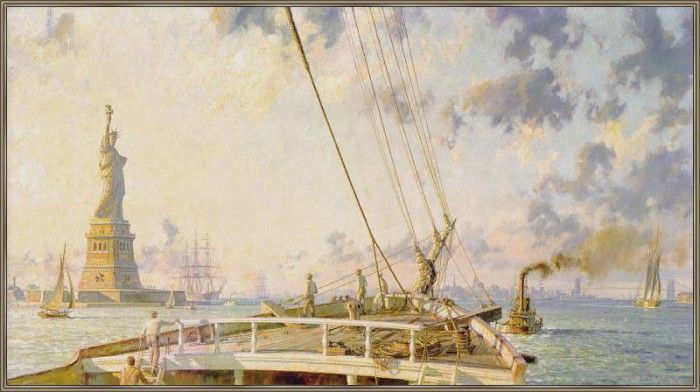 StobartJohn-StatueOfLiberty-NewYorkHarbor1886-sj. Stobart, 