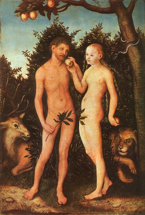 Cranach d.a. Adam & Eve, 1531, Staatliche Museen, Berlin.. ,  