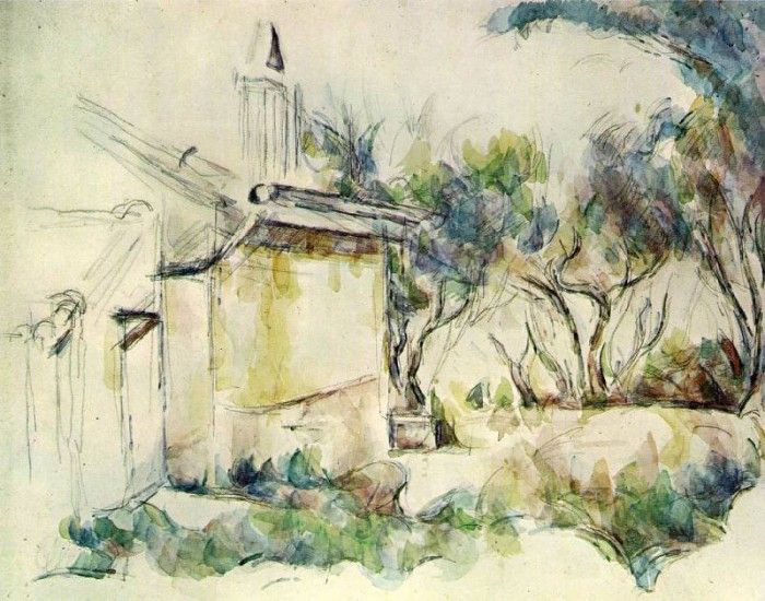 Le Cabanon de Jourdan (watercolor). , 