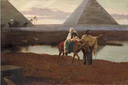 THE FLIGHT INTO EGYPT. , 