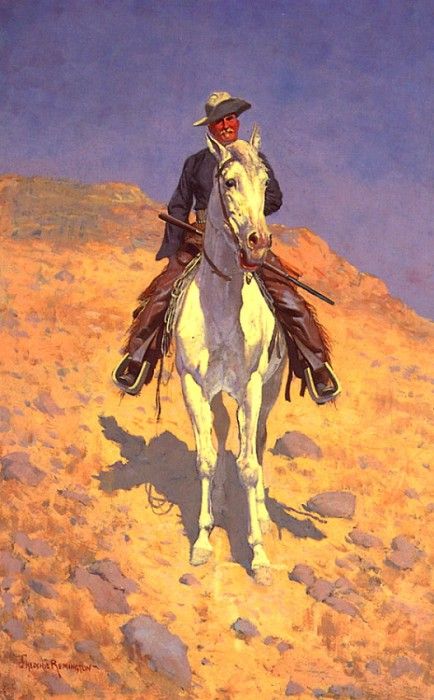 lrs Remington Frederic Self Portrait on a Horse. Remington, 