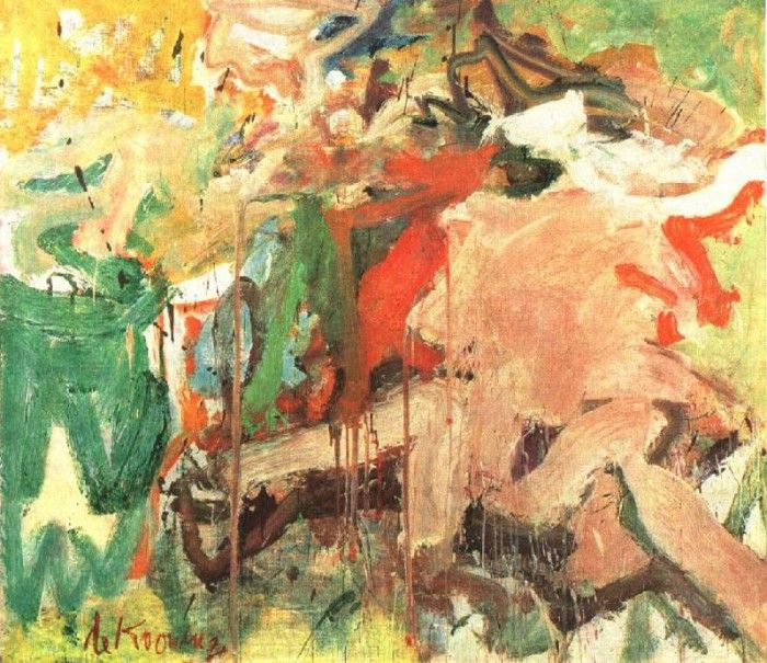 DE KOONING PAINTING,1950, PRIVATE. ,  