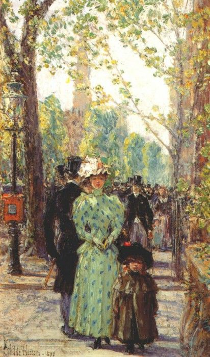 hassam sunday morning 1897. , 