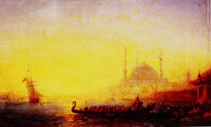 Ziem Felix CONSTANTINOPLE AU SOLEIL COUCHANT. Ziem, 