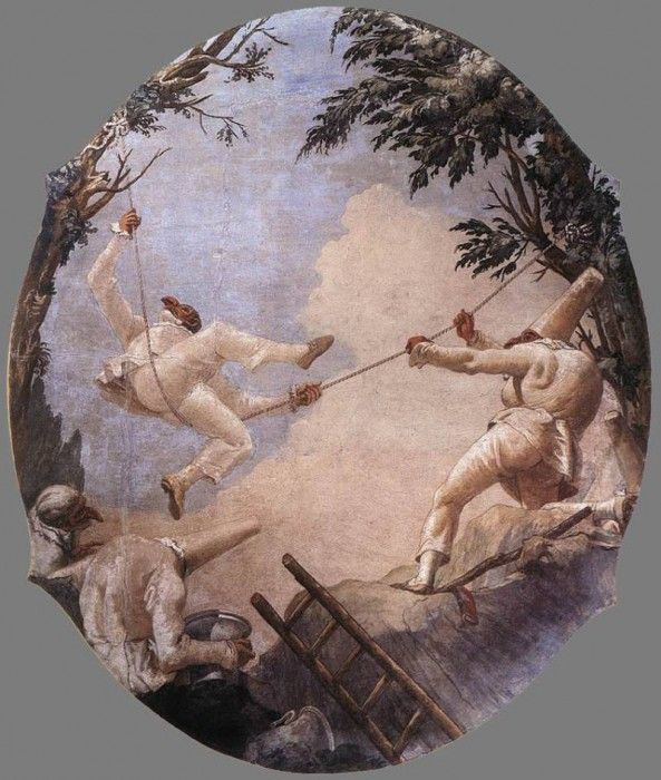 TIEPOLO Giovanni Domenico The Swing Of Pulcinella. ,  