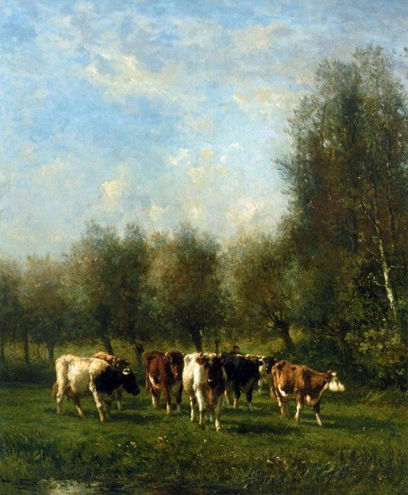 Vrolijk Johannes Farmer with cows Sun. Vrolijk, 