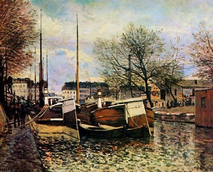 Sisley Alfred Fishing boat Sun. , 