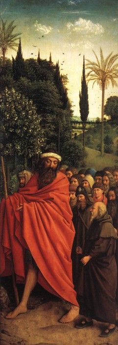 Eyck Jan van The Ghent Altarpiece Adoration of the Lamb The Holy Pilgrims. ,  