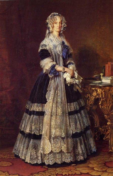 Winterhalter Franz Xavier Queen Marie Amelie 1842. ,  