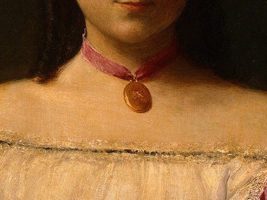 Fantin Latour Mademoiselle de Fitz James 1867 detail3. -, ---