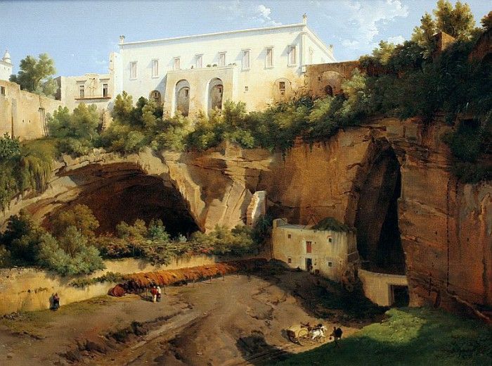 View of a Villa, Pizzofalcone, Naples, ca.1819.   ,  