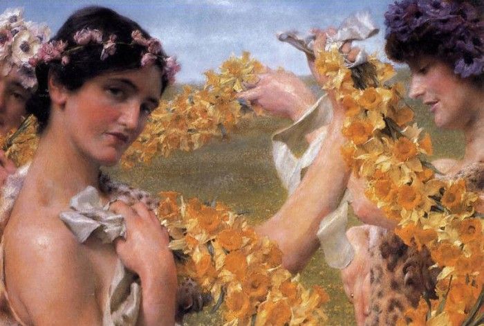 Alma Tadema When Flowers Return. - 