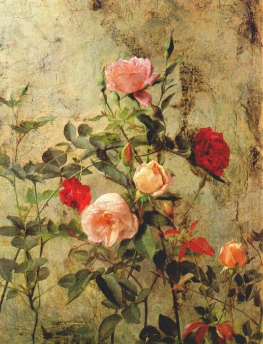 lambdin roses on the wall 1874. Lambdin  Cochran