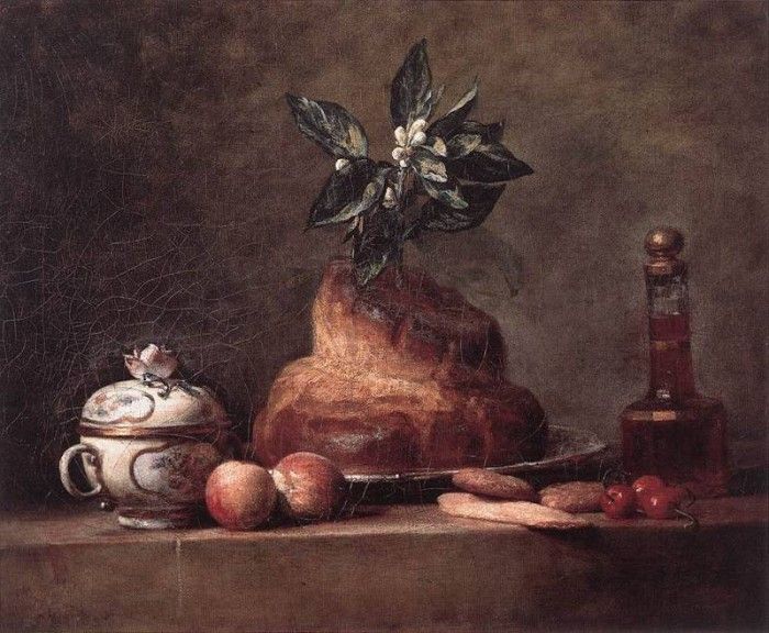 Chardin -La Brioche- (Cake). , - 