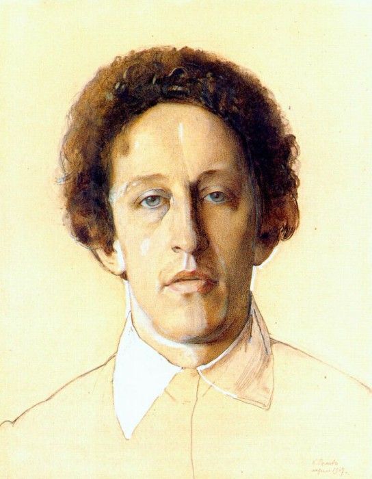 somov the poet alexander blok 1907. 