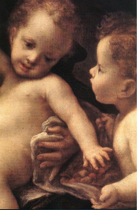 CORREGGIO Virgin And Child With An Angel Detail 1. 