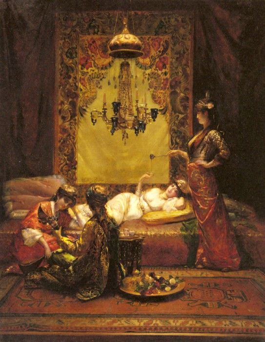 Richter Edouard Frederic Wilhelm In The Harem.    