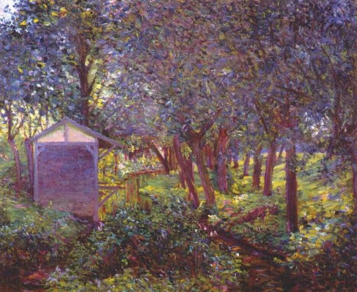 perry giverny landscape (in monets garden) c1897.  