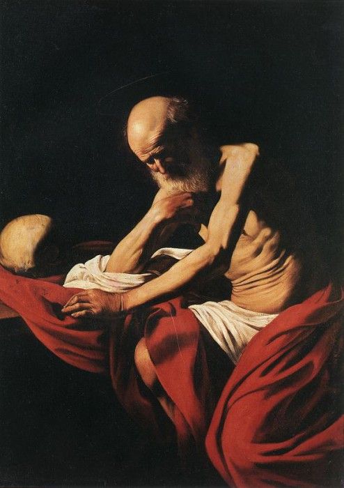 Caravaggio - St Jerome, 1605. ,   