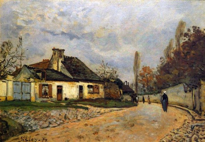 Sisley Alfred Rue des voisins a Louveciennes Sun. , 