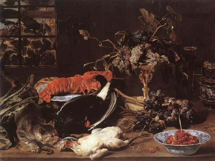 SNYDERS Frans Still life With Crab And Fruit. , 