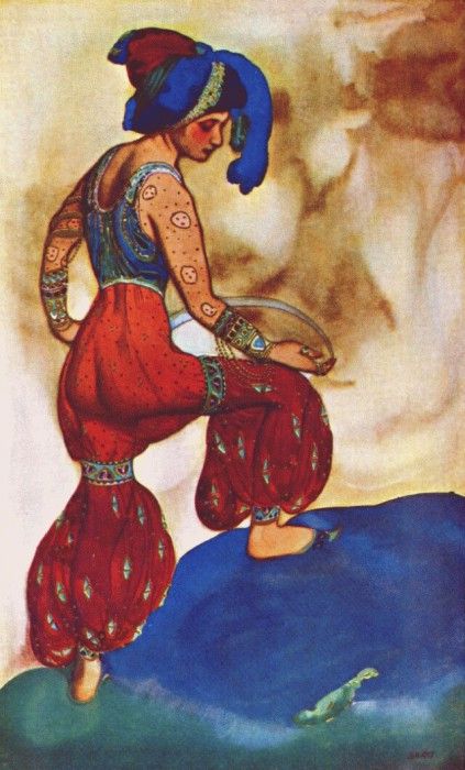 bakst scheherazade la sultane bleue 1910. , 