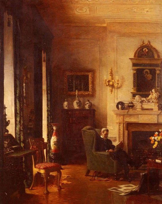 Tayler Albert Chevallier The Grey Drawing-Room. ,  