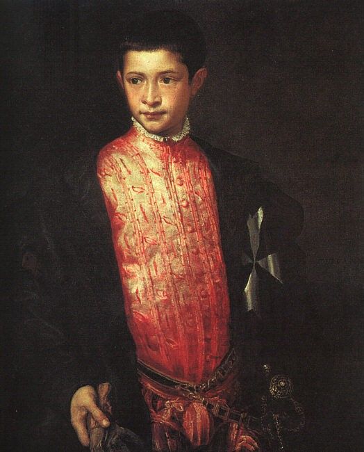 TIZIANO PORTRAIT OF RANUCCIO FARNESE 1542 NGW.  ( )