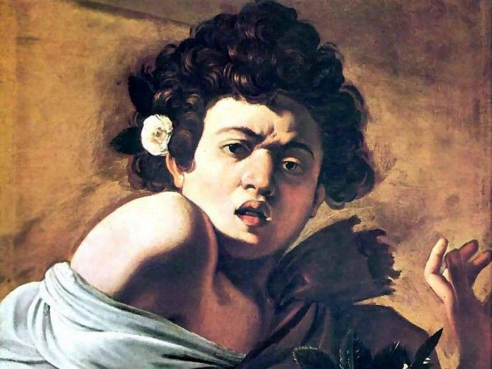 caravaggio csg006 fanciullo morso da un ramarro. ���������, ������������ ������ ��