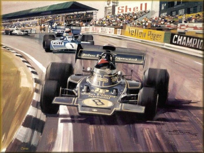 CorsaScan 029 Fittipaldi In The JPS Lotus 72. , 
