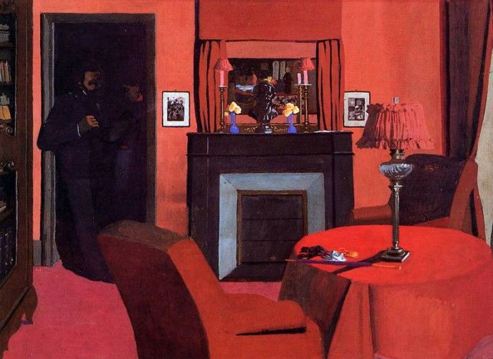 Vallotton Felix La chambre rouge . , 