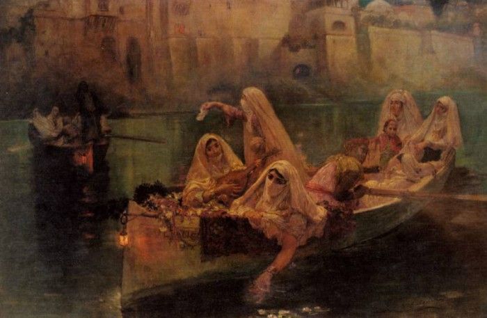 Bridgman Fredick Arthur The Harem Boats. ,  