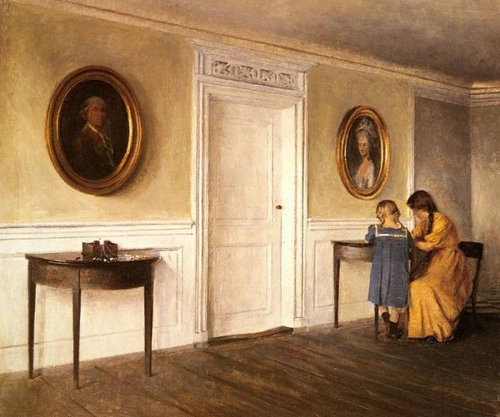 Ilsted Peter Two Of The Artist s Daughters At Liselund. Ilsted,  