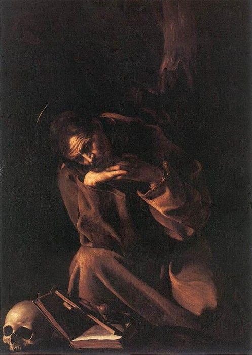 CaravaggioFrancisContemplation. ,   